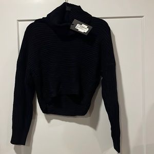 Brave Soul Black Cropped Turtleneck Knit Sweater (from Nasty Gal)